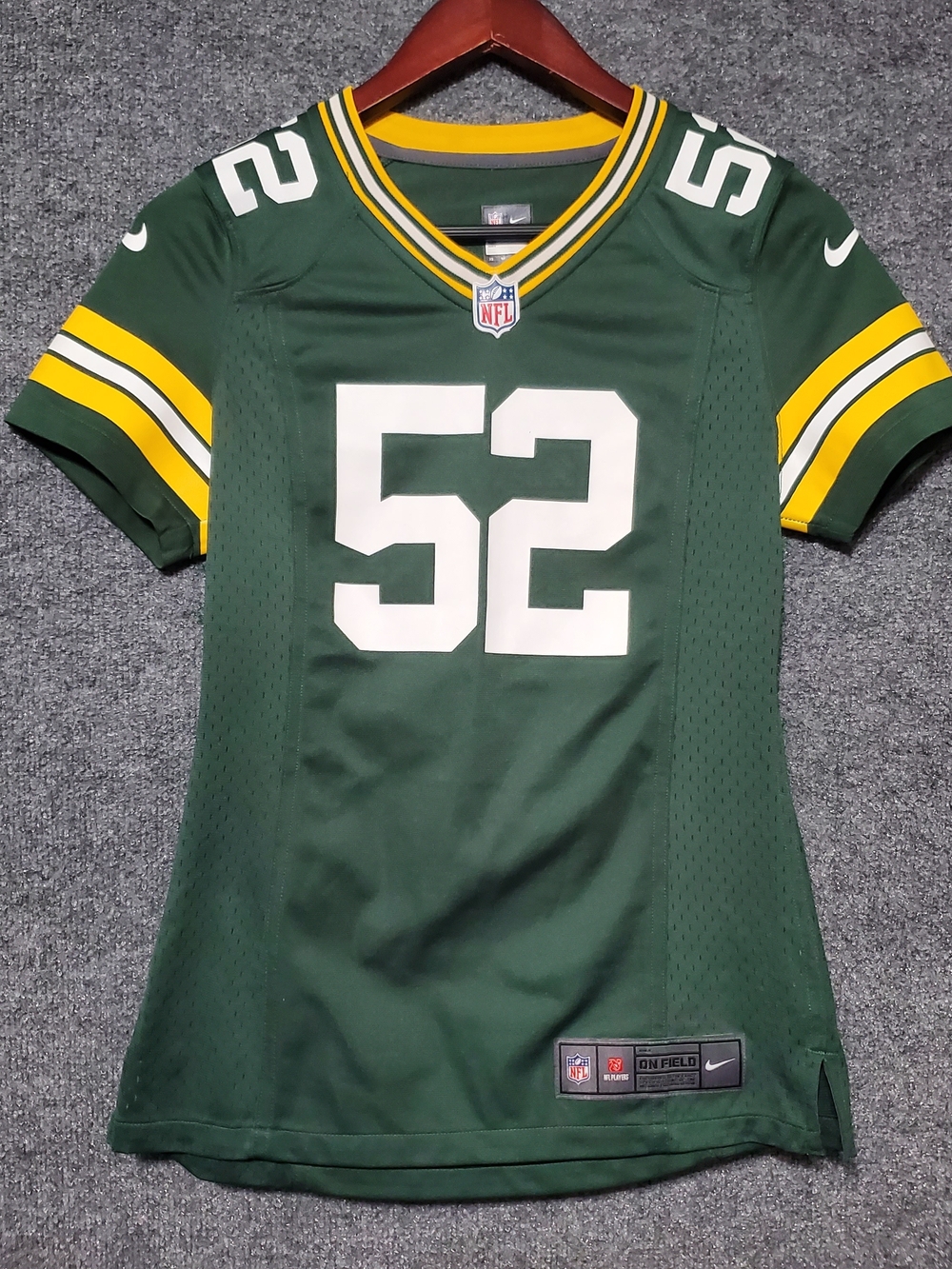 Nike On Field Elite Clay Matthews Green Bay Packers NFL Jersey Womens XS #52
